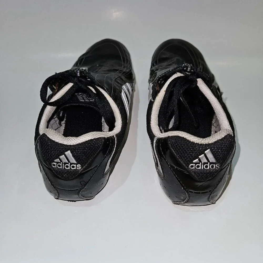 Adidas Techstar Track & Field Cleats Black Silver White Shoes 553838 US 10 READ